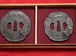 Superb set of Daisho sword tsuba Tigers in bamboo Large set. Click for more information...