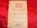 Manual Application of fire small arms training 1937. Click for more information...