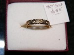 9ct Gold  ladies ring unusual design. Click for more information...