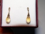 9ct Gold Garnet Briowetts Earrings. Click for more information...