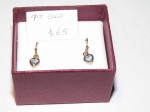 9Ct gold and Blue Topaz  set earrings. Click for more information...