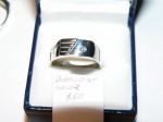 2nd Diamond set Mens silver ring. Click for more information...