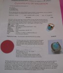 Large Gold and Opal ring beautiful solid opal with valuation certificate. Click for more information...