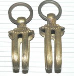 Original ww2 Japanese officers sword scabbard suspension mounts. Click for more information...