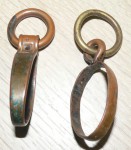 2 x ww2 Japanese sword scabbard hangers with rings. Click for more information...
