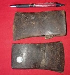 2 X OLD HATCHET AXE HEADS. Click for more information...