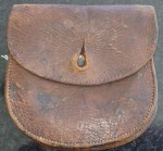 Australian Pre fed Boer War NSW marked leather pistol ammo pouch. Click for more information...