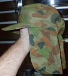 Australian Army Camo cap with neck flap. Click for more information...