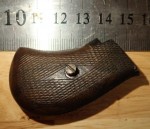 F1130 Tiny old antique pistol timber grips. Click for more information...