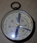 German made brass pocket compass post war or pre war. Click for more information...