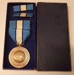 UN medal in original cardboard case. Click for more information...
