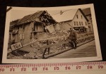 ww2 German photo soldier on bridge bombed house. Click for more information...