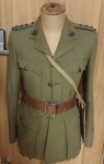 named ww2 Australian officers tunic with colour patch. Click for more information...