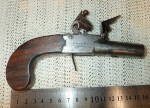 English flintlock pistol by J W Richards London. Click for more information...
