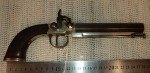 Nice silver mounted Percussion SS pistol by H SMITH London. Click for more information...
