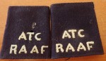Australian ATC RAAF cloth slip on titles. Click for more information...