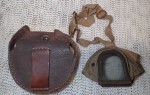 ww2 Japanese Tank crew folding goggles in leather case. Click for more information...