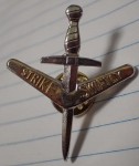 Gilt metal Australian Commando badge Beret. Click for more information...