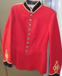 Scarlet British 1902 to 1914 Engineers tunic. Click for more information...
