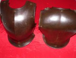 Antique French Cuirassier breastplate set nicely marked. Click for more information...