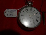 HMSS 1884 J W Benson silver pocket watch with key. Click for more information...