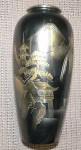 very nice Japanese vase damascene silver gold over metal base. Click for more information...