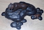 Antique Japanese bronze Tiger statue. Click for more information...