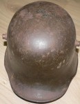 WW1 German helmet with liner. Click for more information...