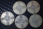 British silver florins. Click for more information...