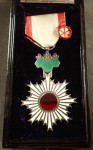 Beautiful cased Japanese order of the rising sun 6th class. Click for more information...