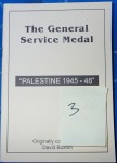 The General service medal Palestine 1945 48 David Buxton. Click for more information...