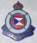 4120 Enamel  badge RMS HOLDAVIA missing lugs. Click for more information...