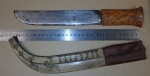 b153 Scarce Inuit Eskimo knife with scrimshaw. Click for more information...