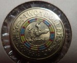 an17 Mr Squiggle 2 dollar coloured coin. Click for more information...