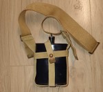 ww1 1908 pat water canteen and webb strap. Click for more information...
