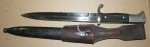 b397 ww2 German Army Dress K98 bayonet with frog. Click for more information...