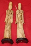 Very old carved bone figures. Click for more information...