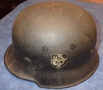 WW2 German SD Police helmet in good order. Click for more information...