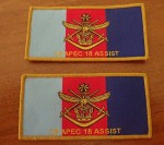 Australian Military patches OP Apec 18 assist. Click for more information...
