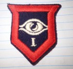 British military woven cloth patch Armoured division. Click for more information...