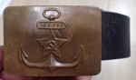 Soviet Russian navy belt and buckle in good condition. Click for more information...